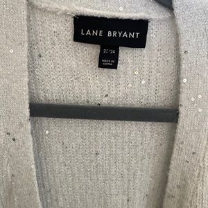 24. Lane Bryant size 22/24 Open front sequin sparkle Cardigan
